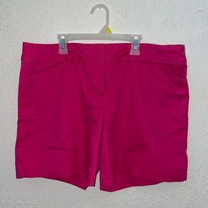 The Limited pink shorts w/ pockets (seams still in)
